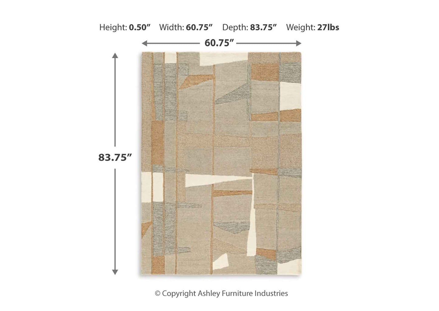 Alfombra Abbotton 150x210 cm