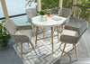 Mesa lateral terraza Seton Creek