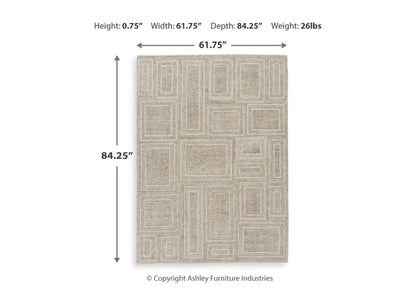 Alfombra Brickburgh 150x210 cm