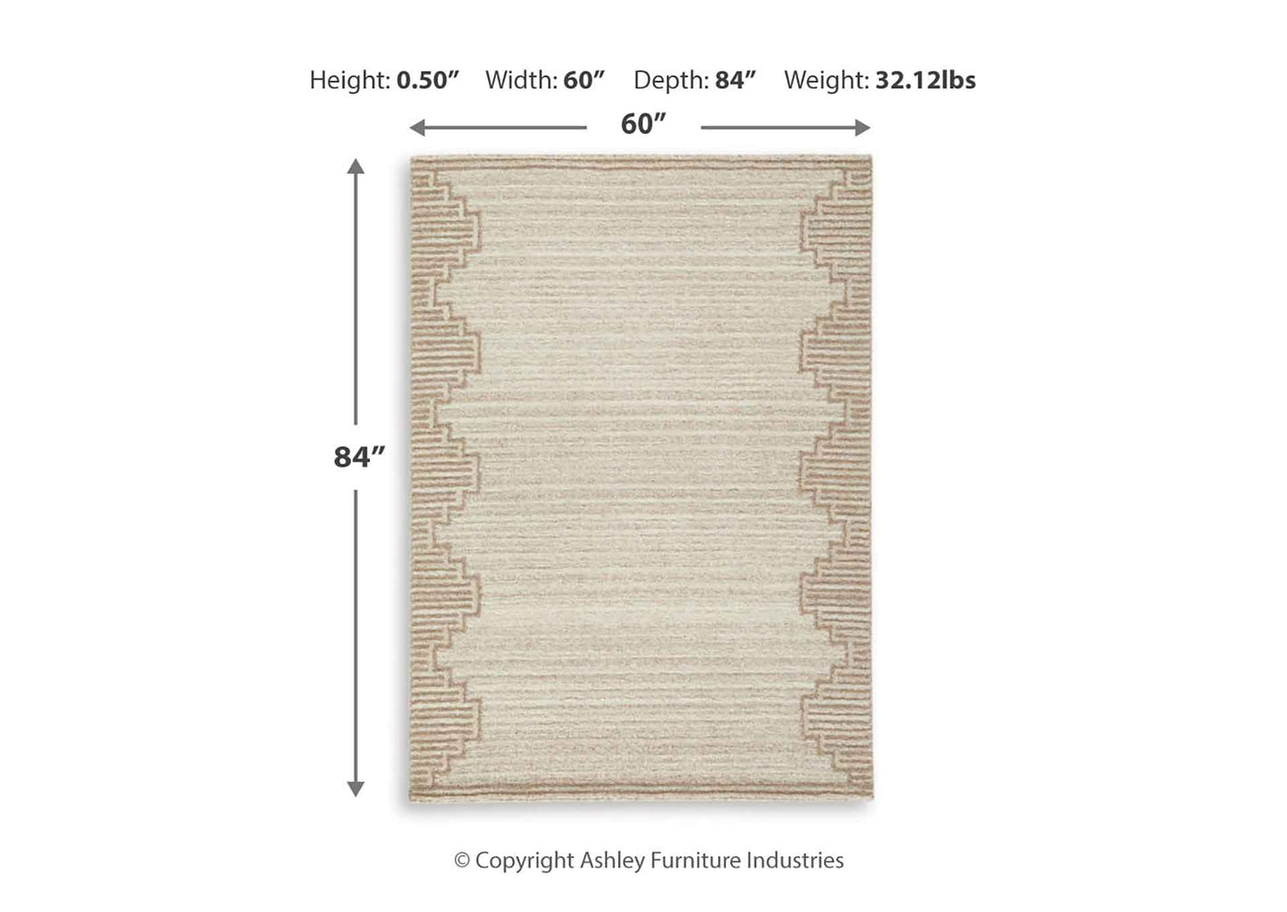 Alfombra Emorymore 150x210 cm