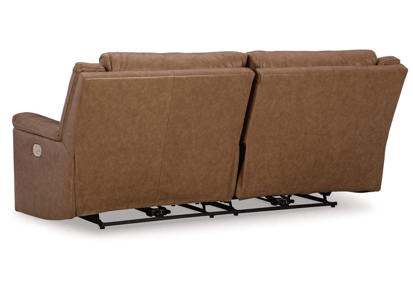 Sofá cuero reclinable 3 cuerpos Trasimeno caramel